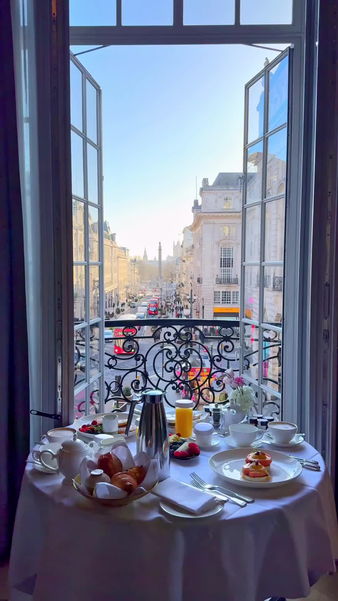 Breakfast with a View at Hotel Cafe Royal London