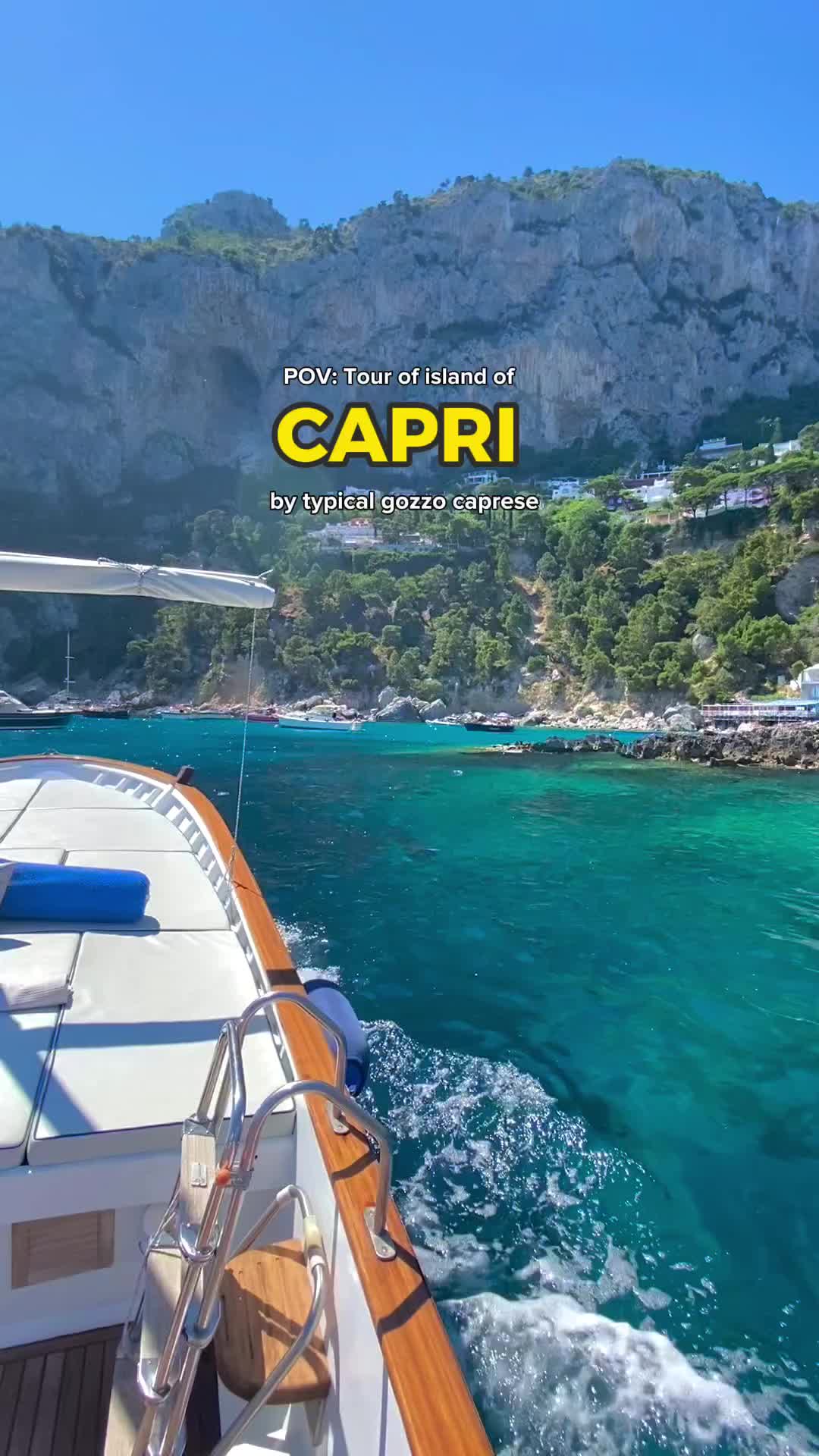 Tour the Stunning Island of Capri by Gozzo Boat