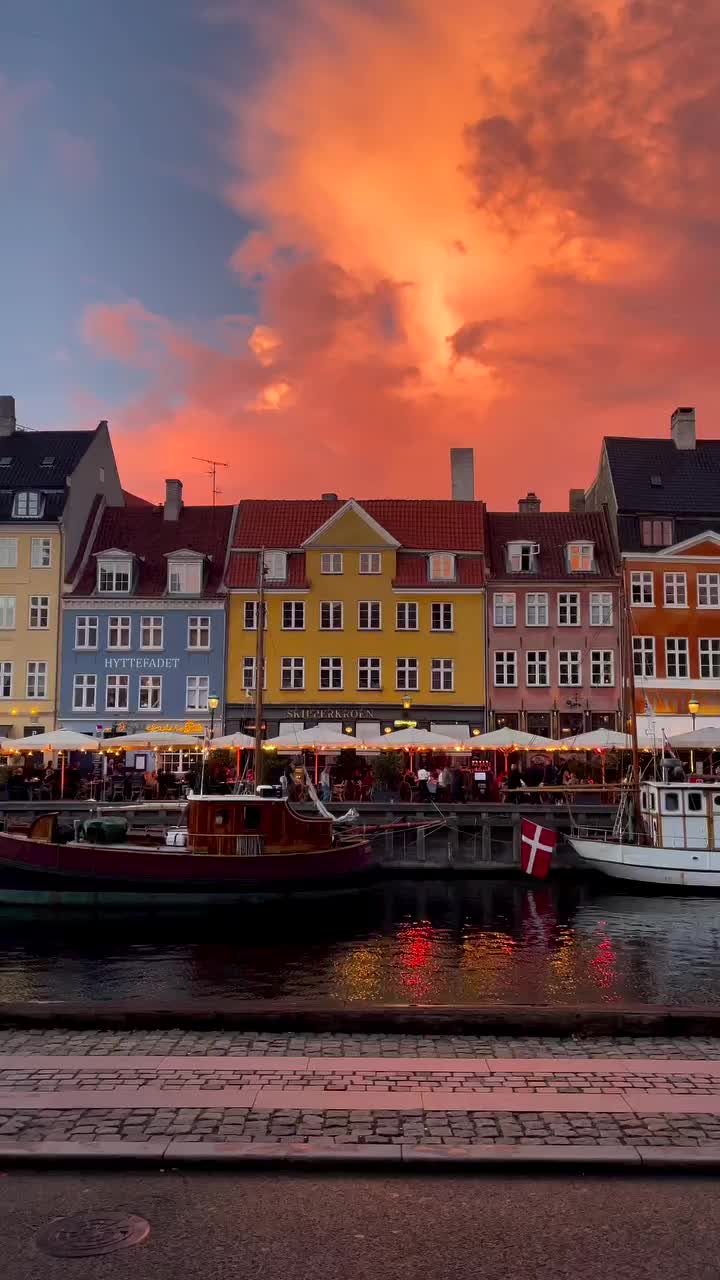 Stunning Sunday Sunset in Copenhagen Harbor 🌅