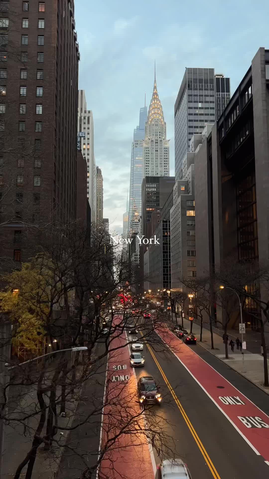 Twilight Magic on 42nd Street: NYC's Iconic Chrysler Building