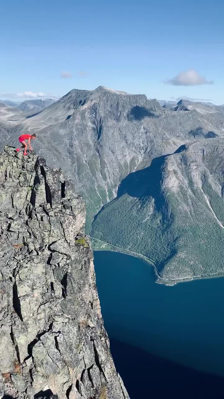 Hiking Adventure by Lake Eikesdalsvatnet, Norway