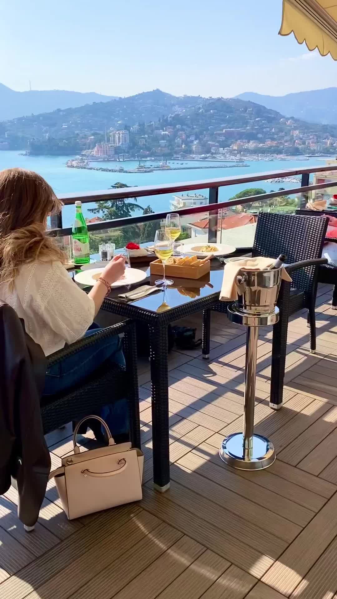 Having lunch with a sea view at the @ristorantelecupole , located inside the @grandhotelbristol . 
The restaurant is located on the sixth floor of the hotel and has tables on the outdoor terrace and an indoor room with a view. 
The dishes on offer are all gourmet Italian cuisine with different varieties.

•
•
•

#rapallo #tigullio #ristorantelecupole #grandhotelbristol #italia #italy