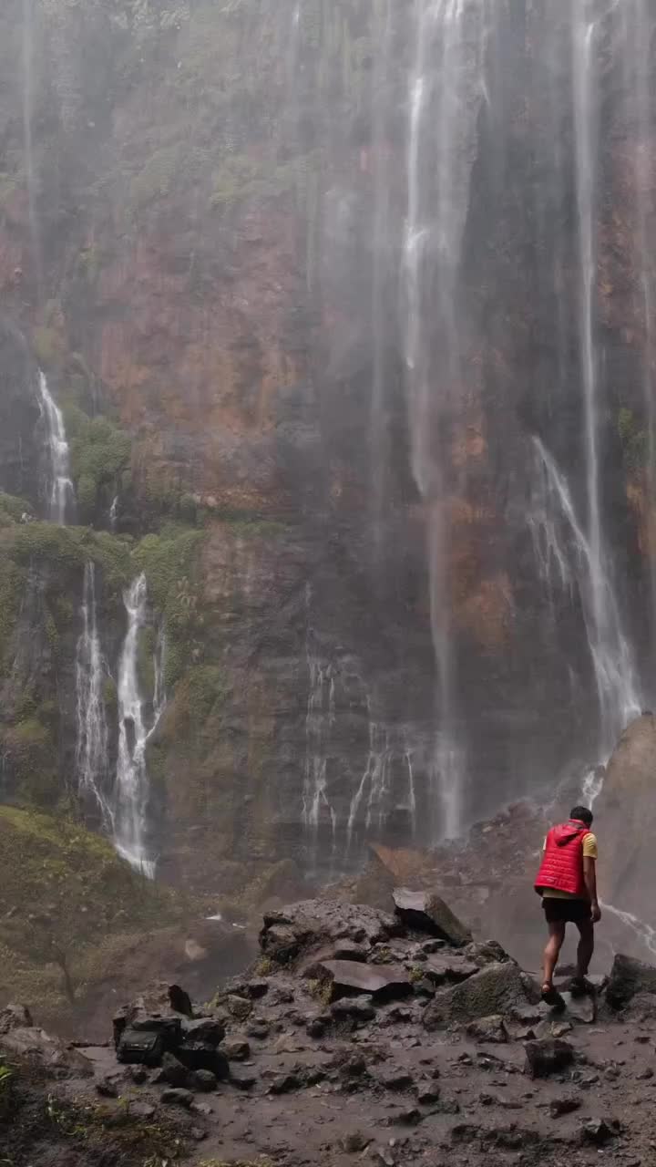 The Majestic Tumpak Sewu Waterfalls in Indonesia